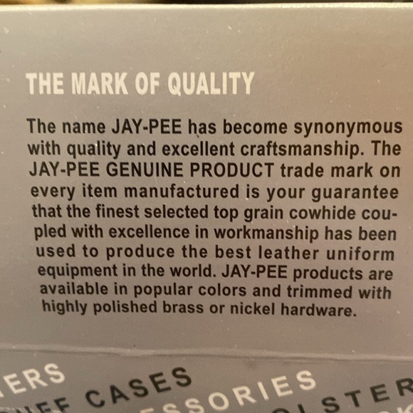 New JayPee Sam Browne Belt Patent Leather 28” - Picture 8 of 8